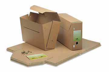 [TIM-2303800] Gemeentearchiefdoos Jalema 260x370mm rug 115mm met jalemaclip bruin