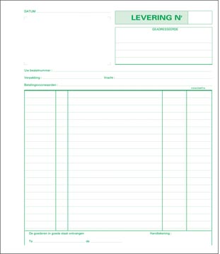 [TIM-23161X] Leveringen Exacompta karton 21x18cm 50blad tripli zelfkopiërend nederlandstalig