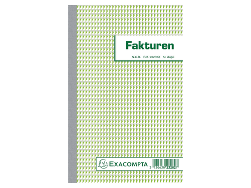 [TIM-23282X] Facturen Exacompta karton 21x13,5cm 50blad dupli zelfkopiërend nederlandstalig