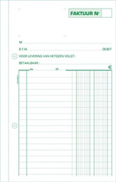 [TIM-23283X] Facturen Exacompta karton 21x13,5cm 50blad tripli zelfkopiërend nederlandstalig