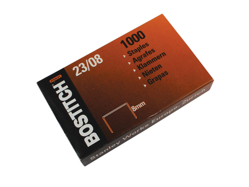 [TIM-23-8G] Nietjes Bostitch 23/8 verzinkt 8mm (1000)