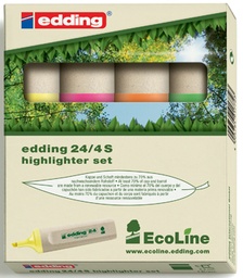 [TIM-24/4] Markeerstift Edding 24 EcoLine assorti (4)