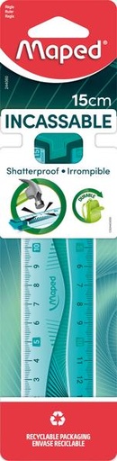 [TIM-244060] Meetlat plastic Maped flex dubbele gradatie 15cm assorti