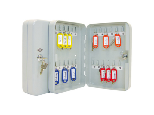 [KAN-252437X] Sleutelkast Wedo 24 sleutels 18x6x25cm grijs