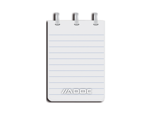 [TIM-2807011] Notitieboek Adoc Colorlines PP A7 gelijnd 144blz met meetlat assorti