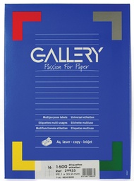 [TIM-29933] Etiketten Gallery ronde hoeken 16 etik/bl 99,1x33,9mm (100)