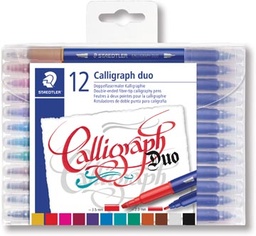 [TIM-3005T12] Kalligrafiepen Staedtler 3005 assorti (12)