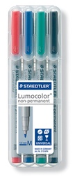 [TIM-315WP4] Non-permanent marker Staedtler Lumocolor OHP 315 ronde punt 1mm assorti (4)