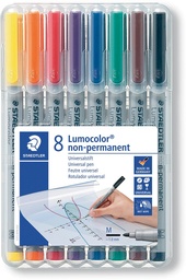 [TIM-315WP8] Non-permanent marker Staedtler Lumocolor OHP 315 punt 1mm assorti (8)