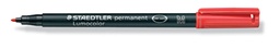 [TIM-317-2] Permanent marker Staedtler Lumocolor OHP 317 ronde punt 1mm rood