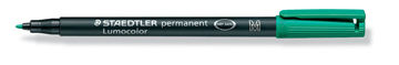[TIM-317-5] Permanent marker Staedtler Lumocolor OHP 317 ronde punt 1mm groen
