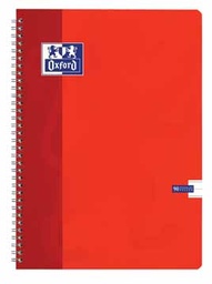 [TIM-323340] Collegeblok Oxford School karton A4+ geruit 180blz zwart