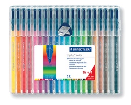 [TIM-323SB20] Viltstift Staedtler Triplus Color 323 assorti (20)