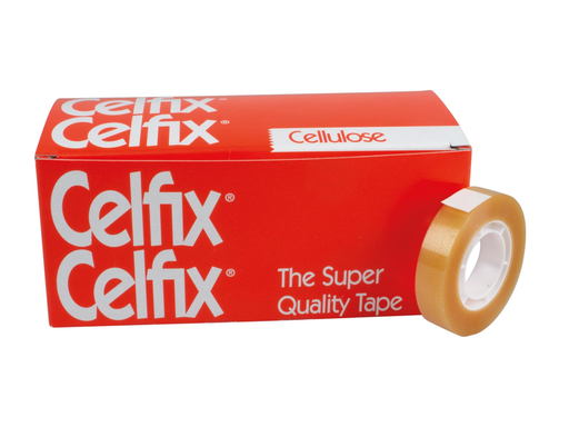 [TIM-3312] Plakband Celfix Cellulose 12mmx33m voor kleine afroller