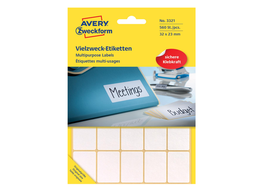[TIM-3321] Etiketten Avery 32x23mm wit (560)