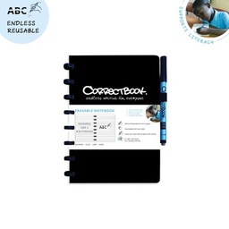 [TIM-3323315] Schrift Correctbook A5 gelijnd herbruikbaar zwart