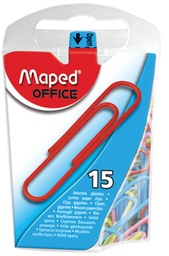 [TIM-3420113] Paperclip Maped 50mm ronde punt gegalvaniseerd staal assorti (15)