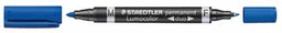 [TIM-3483S] Permanent marker Staedtler Lumocolor Duo 348 ronde punt blauw