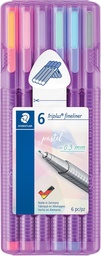 [TIM-34SB6PA] Fineliner Staedtler Triplus assorti pastel (6)