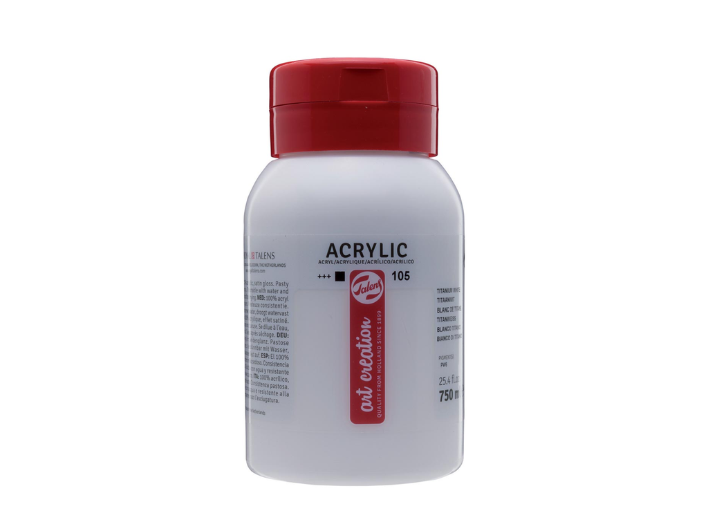 Acrylverf Talens artcreation 750ml titaanwit