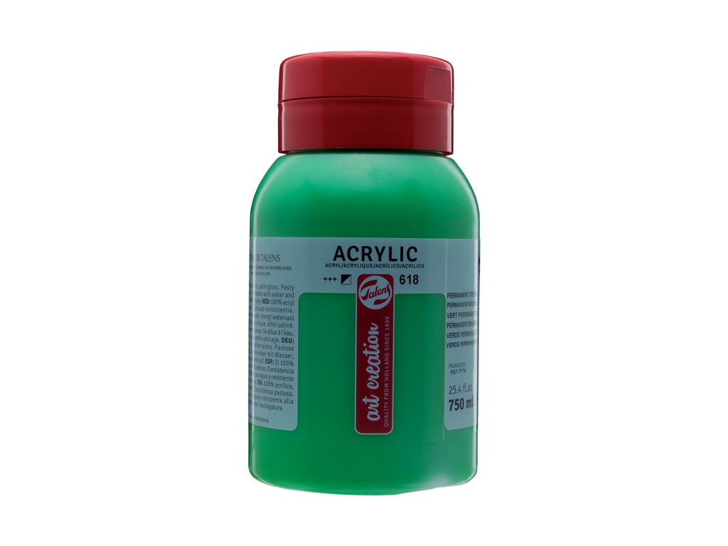 Acrylverf Talens artcreation 750ml permanent lichtgroen