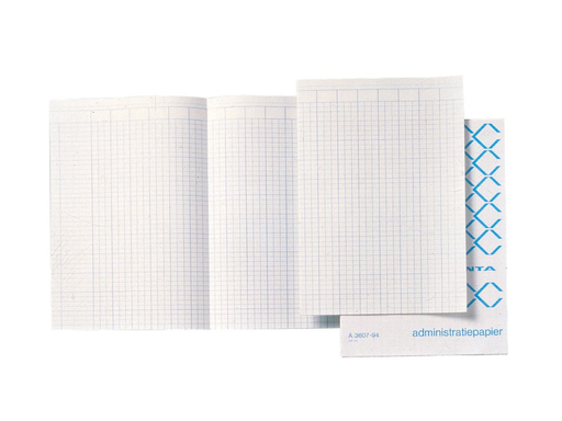 [TIM-360795] Accountantspapier Atlanta 33x20,5cm dubbel gevouwen nederlandstalig (20x5vel)