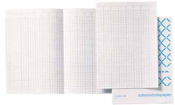 [TIM-360795] Accountantspapier Atlanta 33x20,5cm dubbel gevouwen nederlandstalig (20x5vel)
