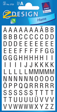 [TIM-3720A] Etiketvel Avery Z-design Home letters 6,5mm zwart (2)