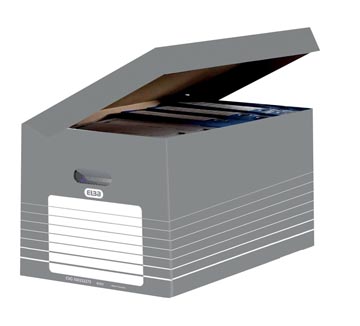 [TIM-4061159] Archiefcontainer Elba 34,5x45x28cm grijs/wit