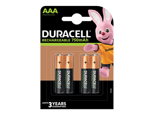 [TIM-4090231] Batterij Duracell Recharge Plus AAA oplaadbaar (4)
