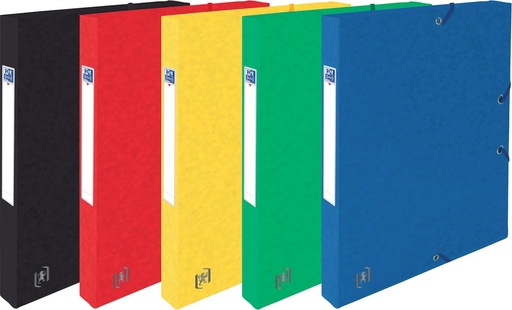 [TIM-4114360] Elastobox Oxford Top File+ karton A4 rug 25mm 200vel assorti