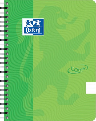 [TIM-4118803] Schrift Oxford Touch karton A5 gelijnd 140blz limoen groen