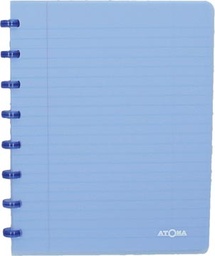 [TIM-4135702] Schrift Atoma Trendy PP A5 geruit 144blz transparant blauw