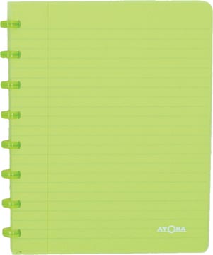 [TIM-4135703] Schrift Atoma Trendy PP A5 geruit 144blz transparant groen