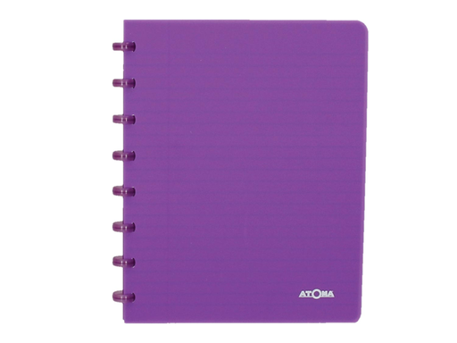 [TIM-4135706] Schrift Atoma Trendy PP A5 geruit 144blz transparant paars