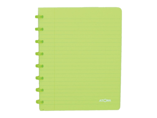 [TIM-4136103] Schrift Atoma Trendy PP A5 commercieel geruit 144blz transparant groen