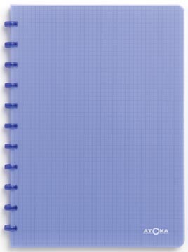 [TIM-4137302] Schrift Atoma Trendy PP A4 geruit 144blz transparant blauw
