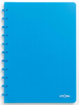 [TIM-4137308] Schrift Atoma Trendy PP A4 geruit 144blz transparant turkoois