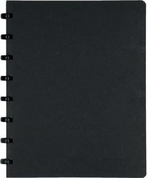 [TIM-42008] Meetingbook Atoma Lyon karton A5 gelijnd 126blz met liniaal zwart