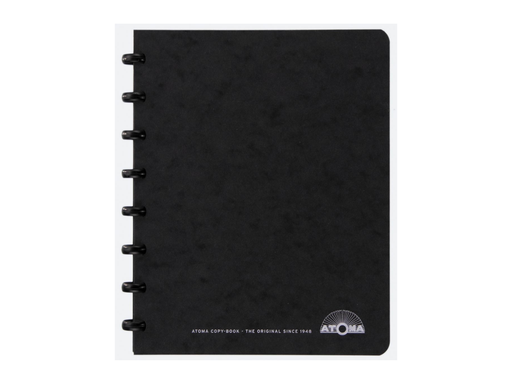 [TIM-42022] Meetingbook Atoma Lyon karton A4 gelijnd 1206lz met liniaal zwart