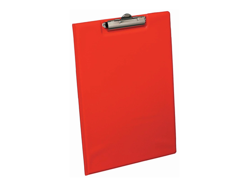 [TIM-421009] Klemplaat met overslag Elba Standaard PP A4 rood