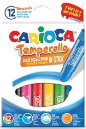 [TIM-42738] Plakkaatverfsticks Carioca Temperello assorti (12)