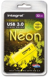 [TIM-428027] USB-stick Integral Neon 3.0 32GB geel