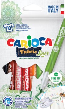 [TIM-42909] Textielstift Carioca Fabricliner assorti (10)