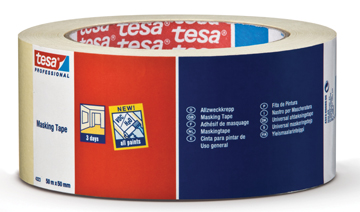 [TIM-432344] Afdekplakband Tesa krepp standard masking 50mmx50m