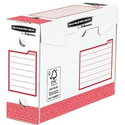 [TIM-44741] Archiefdoos Fellowes Bankers Box Basic Heavy Duty 9,5x33x24,5cm rood (20)