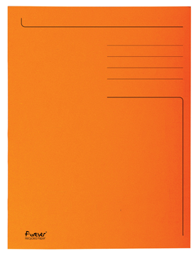 [TIM-449009E] Map 3-kleppen Exacompta Forever karton folio 280g oranje (50)