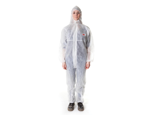 [TIM-4500WL] Coverall 3M met rits Large PP wit
