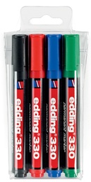 [TIM-4529000] Permanent marker Edding 330 beitelpunt 1-5mm assorti (4)