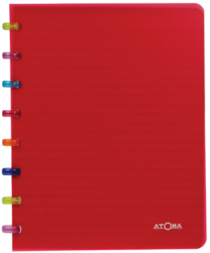 [TIM-45356] Schrift Atoma Tutti Frutti PP A5 gelijnd 144blz transparant assorti